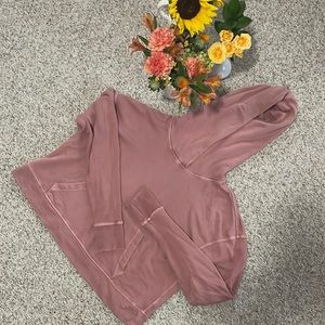 James Perse French Terry cropped hoodie